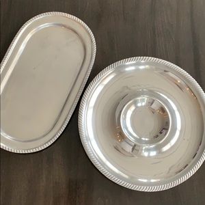 Chip & Dip & Serving Platter (2 pieces)